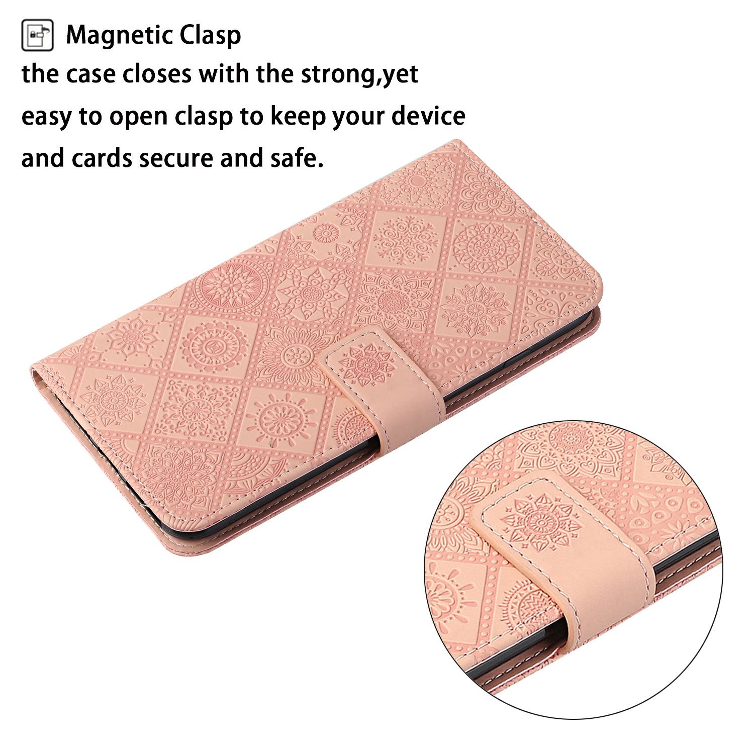 （COD)Ethnic Style Embossed Pattern Leather Phone Case For iPhone 15 Pro Max/iPhone 15 Pro/iPhone 15/iPhone 15 Plus. 