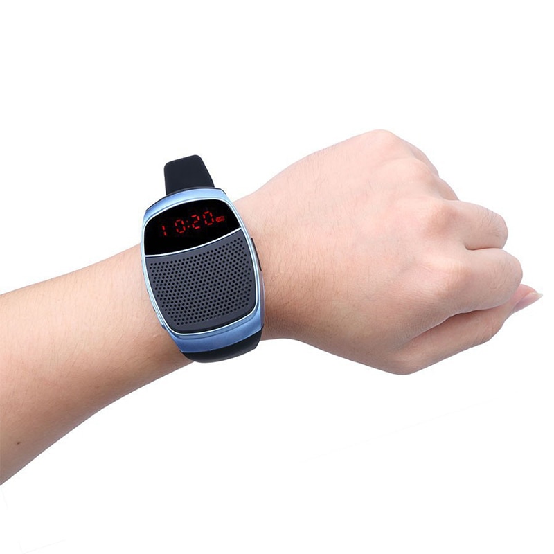 B90 Wrist Wireless Bluetooth Speaker Watch Creative Mini Audio Outdoor Sports Intelligent Display Portable Card Radio Free Calls. 