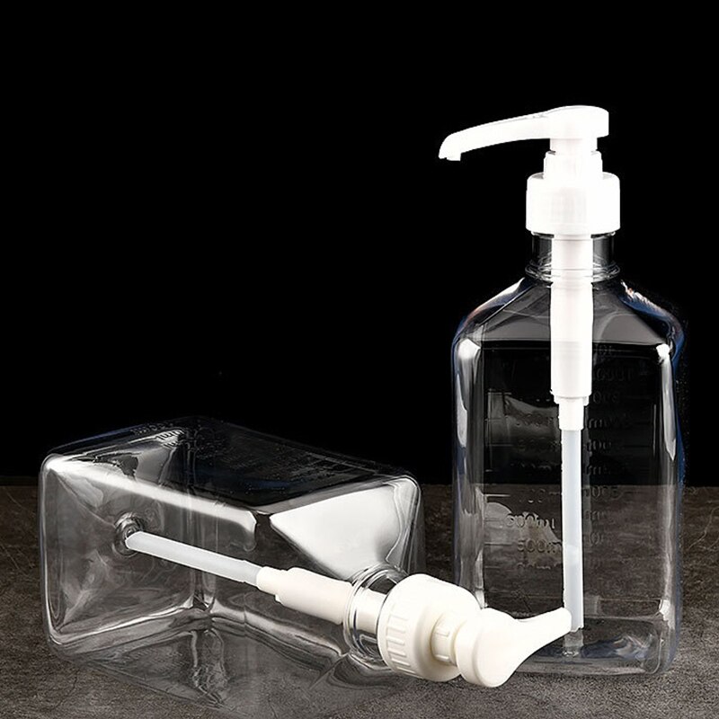 1100ml Coffee Syrup Dispenser Plastic Multi-Function Honey Sauce Ketchup Bottle 5/8/10CC Pump Scale Syrup Drip Dispenser