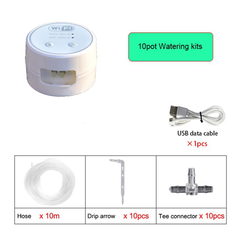 Wifi Automatic Drip Irrigation Controller Garden Plant Smart Water Pump Timer Indoor Watering Irrigation System Device. 