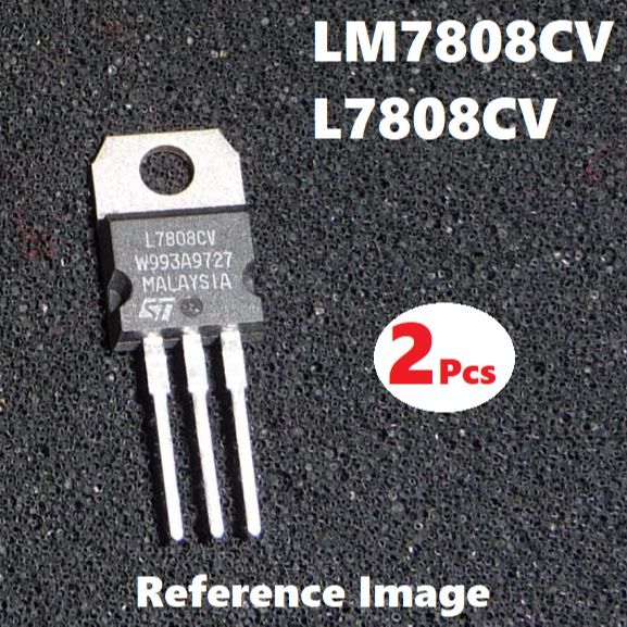 2Pcs- A CLASS LM7808 IC LM7808 Voltage Regulator IC L7808CV IC 7808 8V 1.5A L7808 Voltage Regulator 3 Pin Leads TO-220 Package. 