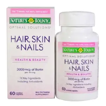 Hair Skin Nails With Biotin 3000mcg 60 Capsules Buy Online At