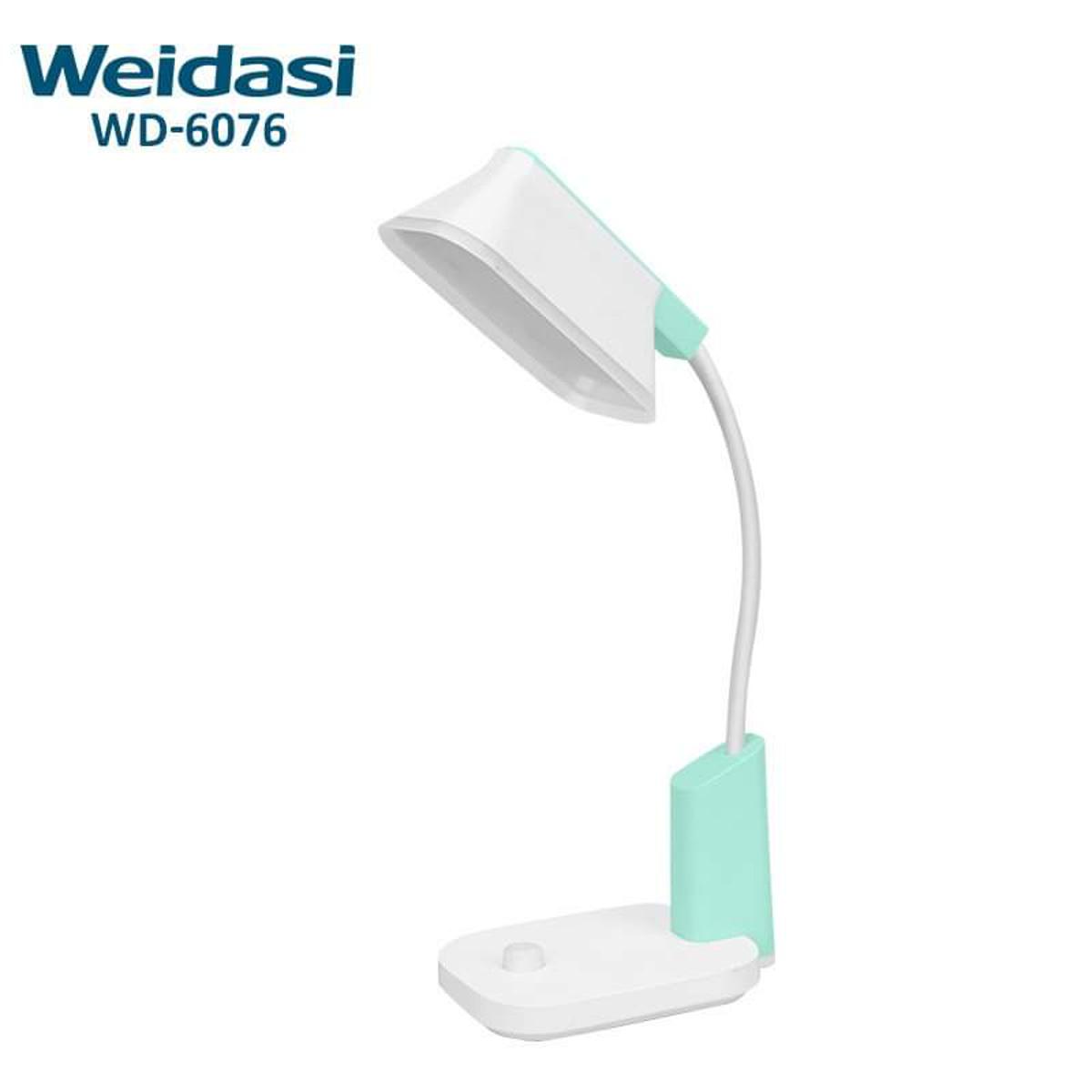 WEIDASI WD-6076GB AC/DC Rechargeable Eye Protection Warm Light Flexible LED Table / Desk Lamp. 