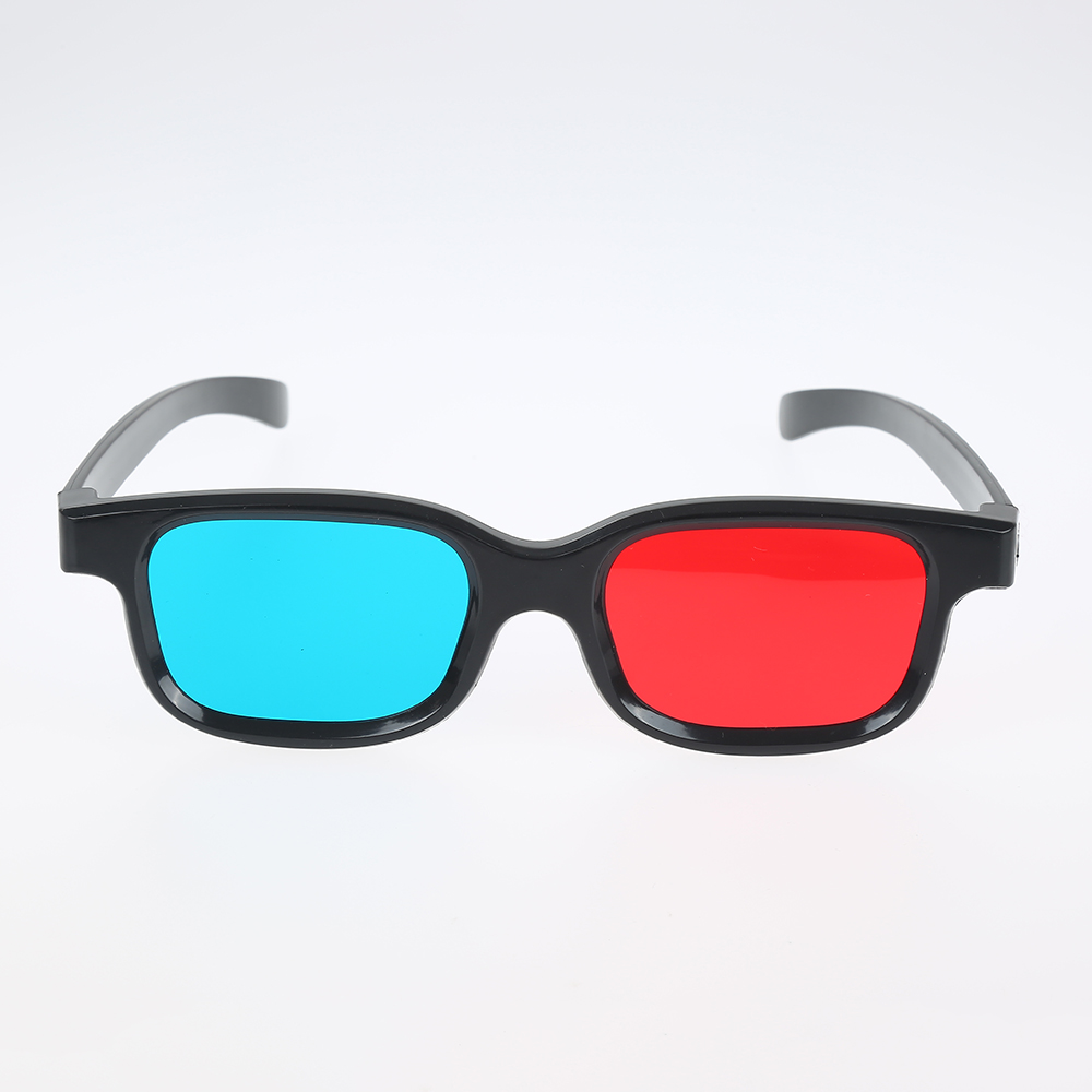 Universal Durable 3D Glasses Anaglyph Glasses Red and Blue Lenses Wrap TV Video Games. 