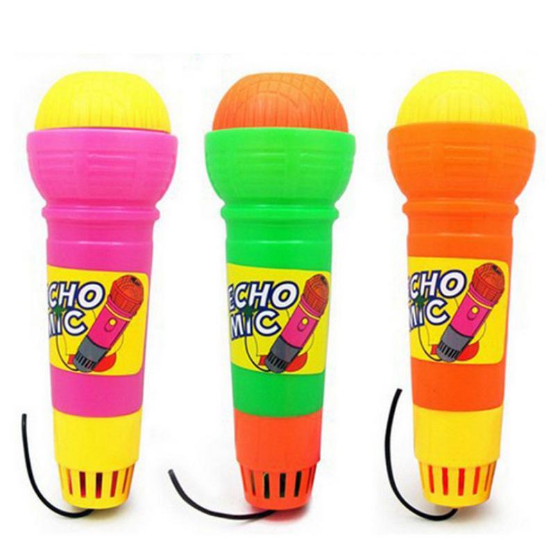 1pc Echo Microphone Funny Novelty Multicolor Echo Microphone Toy Microphone For Children Kids (No Battery Needed, Random Color). 