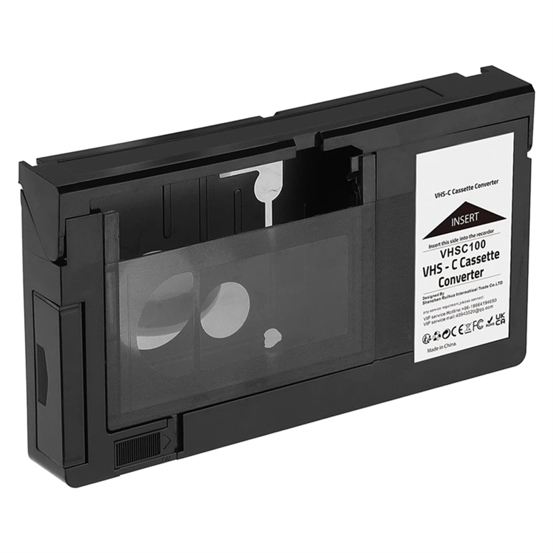 2PCS VHS-C Cassette Adapter for VHS-C SVHS Camcorders JVC RCA Panasonic Motorized VHS Cassette Not for 8mm/MiniDV/Hi8 Easy Install. 