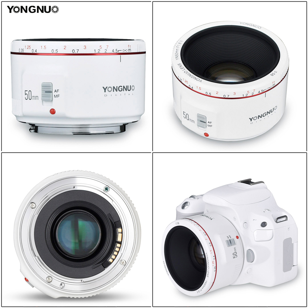YONGNUO YN50mm F1.8II Mark 2 for Canon EOS 60D 70D 5D2 5D3 600d DSLR Cameras Auto Focus Lens. 