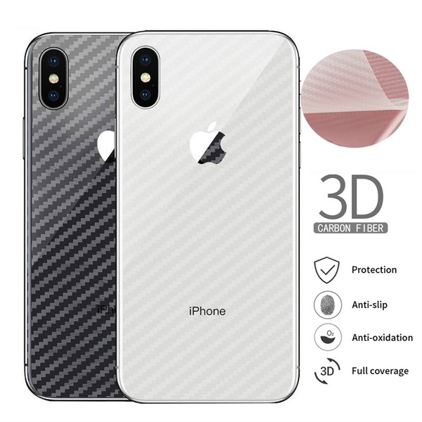 Iphonne xr এর জন্য কার্বন ফাইবার স্টিকার-স্বচ্ছ