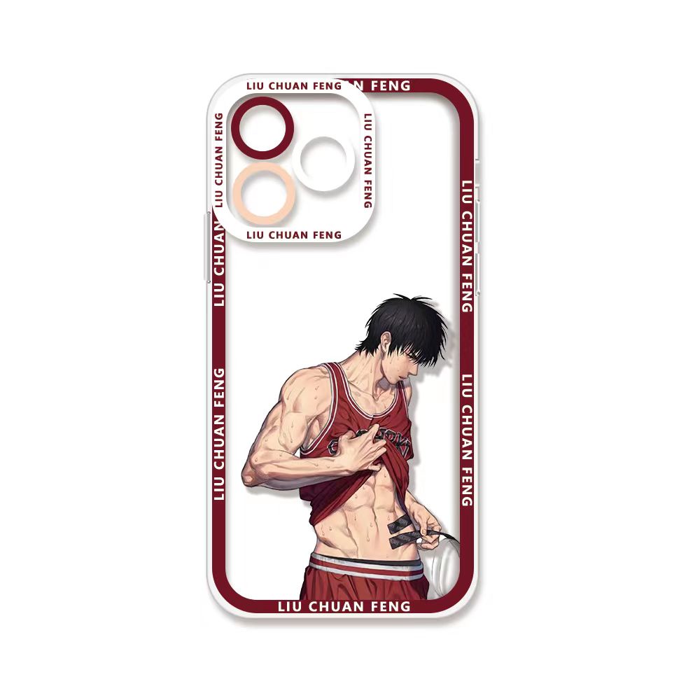 Phone Case For Huawei Nova 5T 7i 6 SE P40 Lite cover Soft Clear Shell Angel Eyes Crystal Slam Dunk Anime Sakuragi Rukawa TPU Silicone Shockproof Square Camera Protective Anime Transparent Full Protection