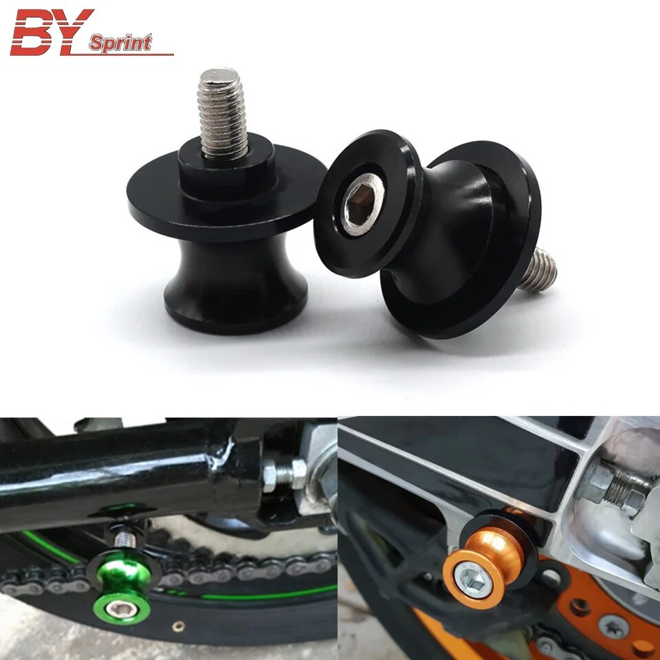 【Mary DAI Store】Silver+Motorcycle Accessories For Yamaha MT-01 MT03 MT-09 YZF-R3 R1 R25 R6 600R All 6MM Model Spools Sliders Stand. 