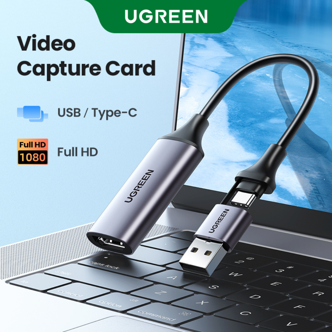 UGREEN Video Capture Card 4K HDMI to USB C Type-C HDMI Video Grabber Box for PS5 Xbox Camera