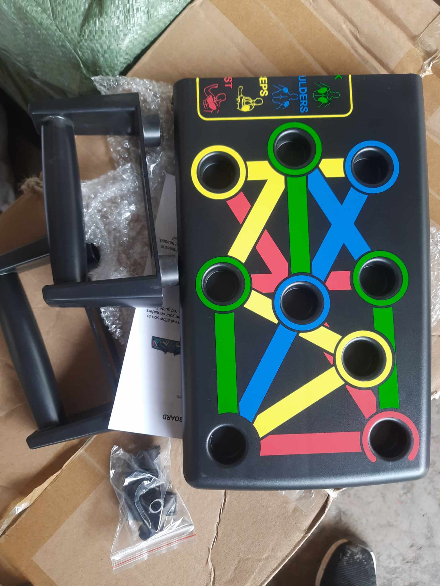 Foldable Multi Position Pushup Board 9 in 1 Body Building Push Up Stands Adjustable - Citizen Sports. 