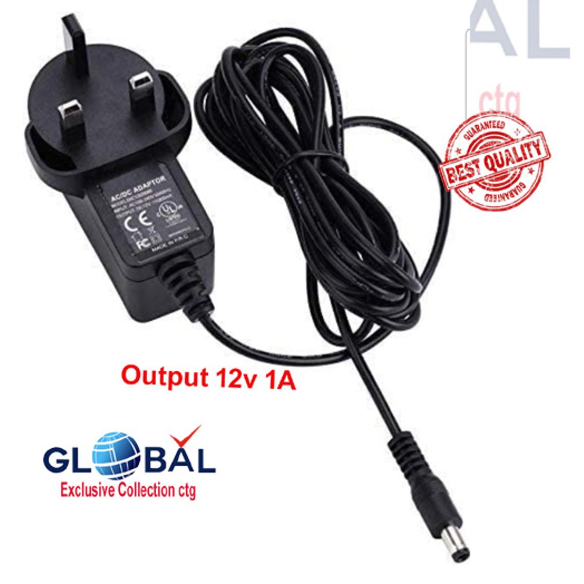 12V A1 Adapter For Router And (Connector Size: 5.5Mm X 2.5Mm ) Multi Purpose Use - Multi Plug