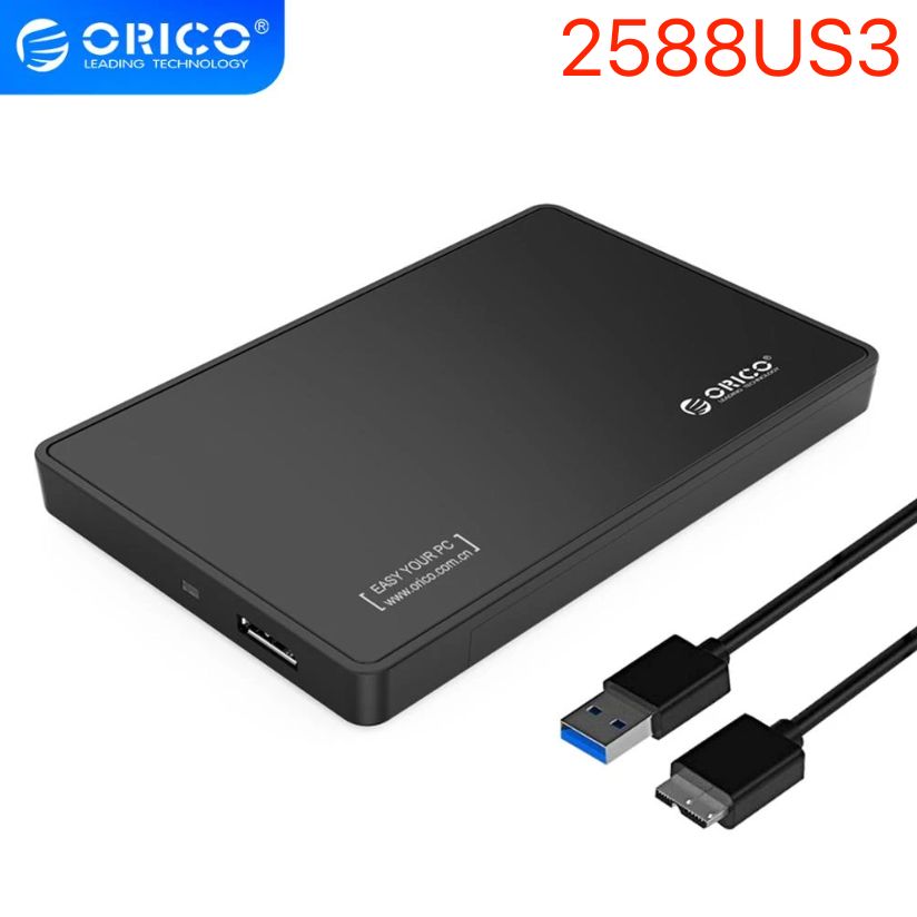 Orico 2588US3 External Hard Drive Enclosure USB 2.0 For 2.5" SATA HDD And SSD 1TB support