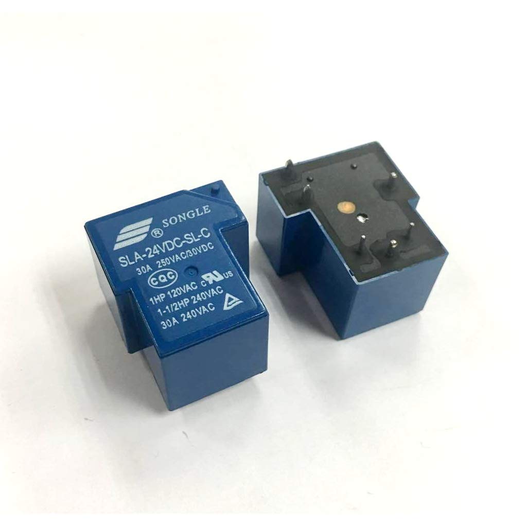 Bang Relay 24V Relay SONGLE DC-24V DC24V 30A 250VAC 6 Pin Coil SPDT Power Relay SRD-24VDC-SL-C PCB Mount Auto Universal T90 Power Relays DC 24V Relay Switches. 