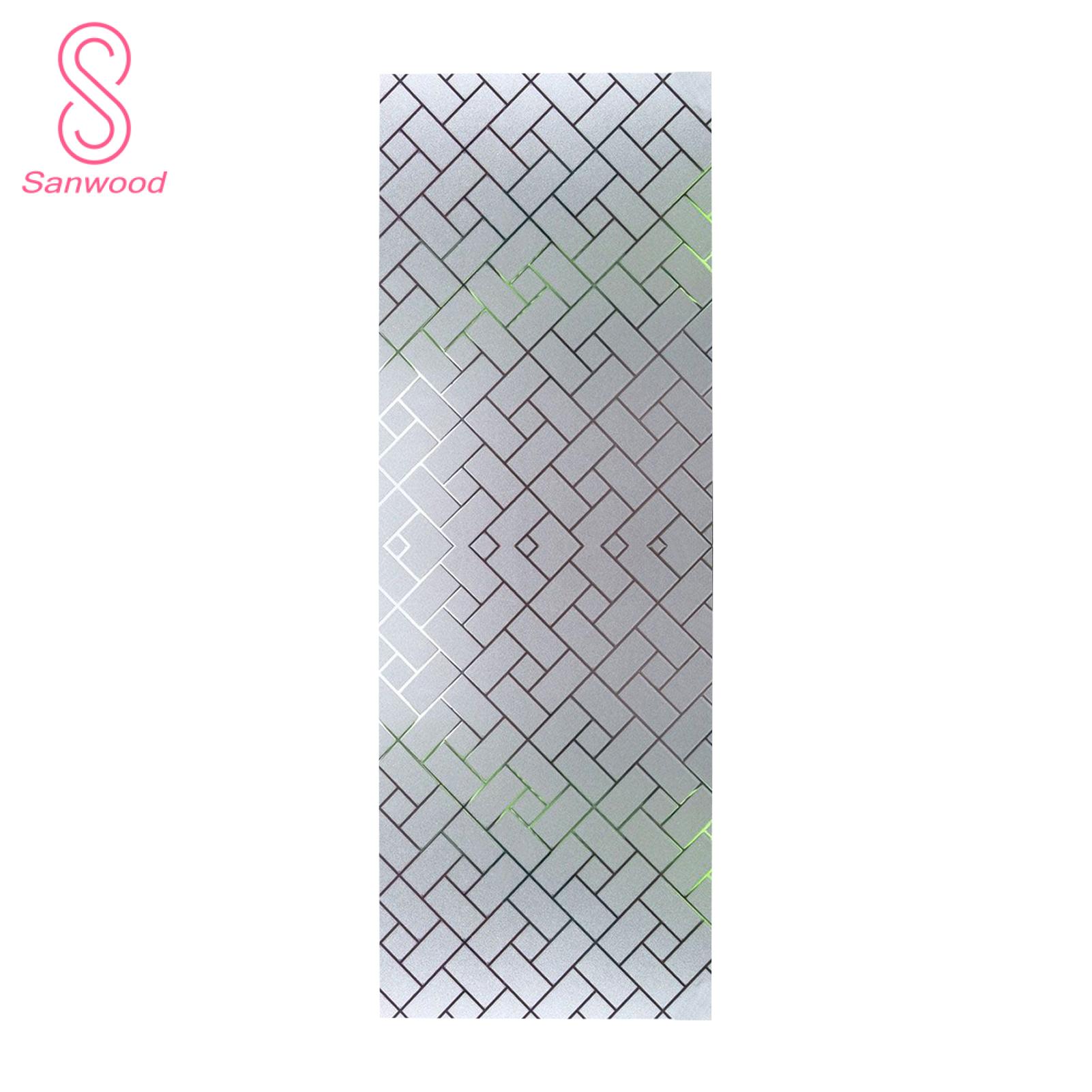 Dazzling Light Reduction Film Privacy Protection Frosted Window Film Heat Control Uv Sun Blocking Static Glass Covering for Home Bathroom Door Decor Removable Film Easy Removal Window Film