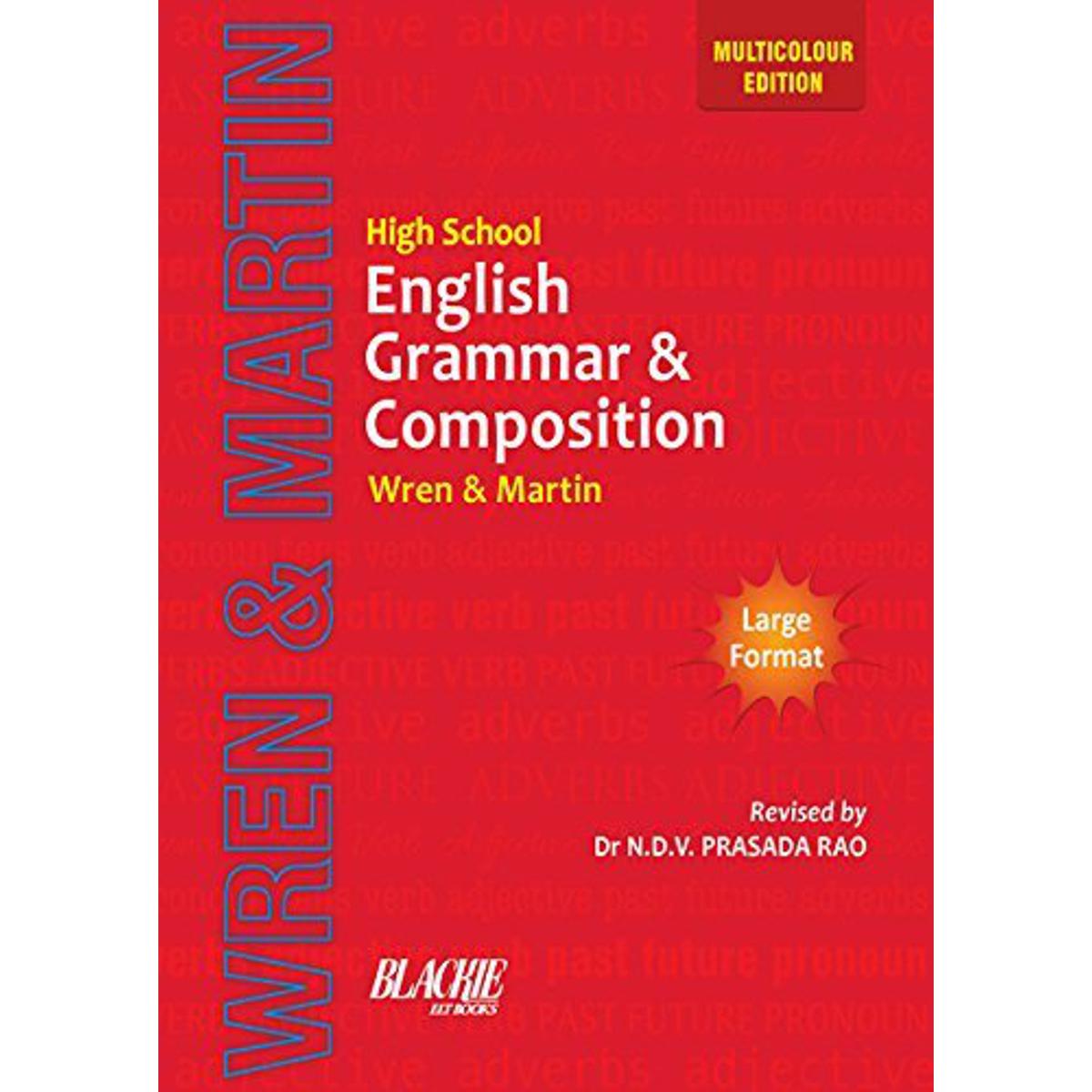 High School English Grammar And Composition Wren And  Martin