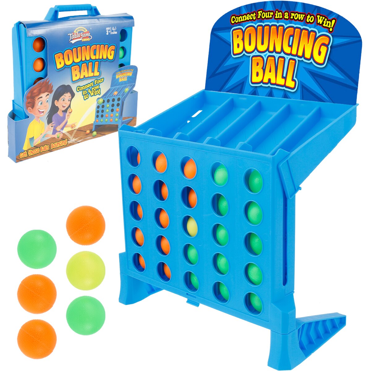 Connect 4 SBoard Game Desktop Games Children Portable Four Continuous Bouncing Ball Two Player Puzzle Game Children Gift