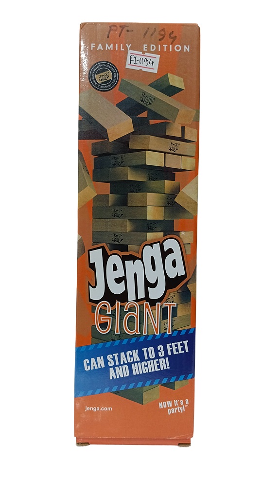 Jenga Giant Family Edition: Perfect Game for All Ages - Exciting, Safe, and Fun. 