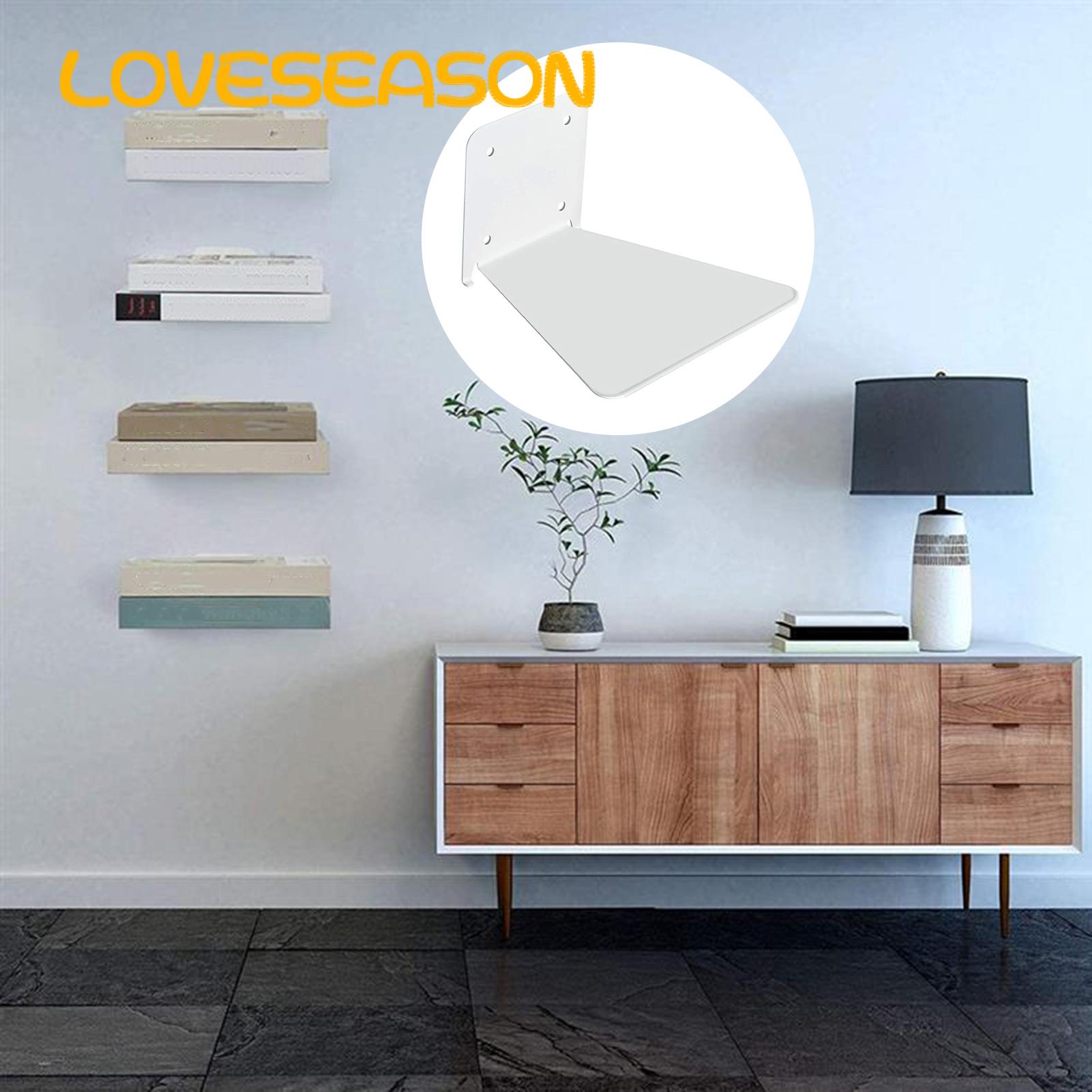 Iron Floating Bookshelf 3pcs Floating Bookshelves Invisible Wall Mounted Shelves for Small Spaces Floating Bookshelves for Awkward Walls. 