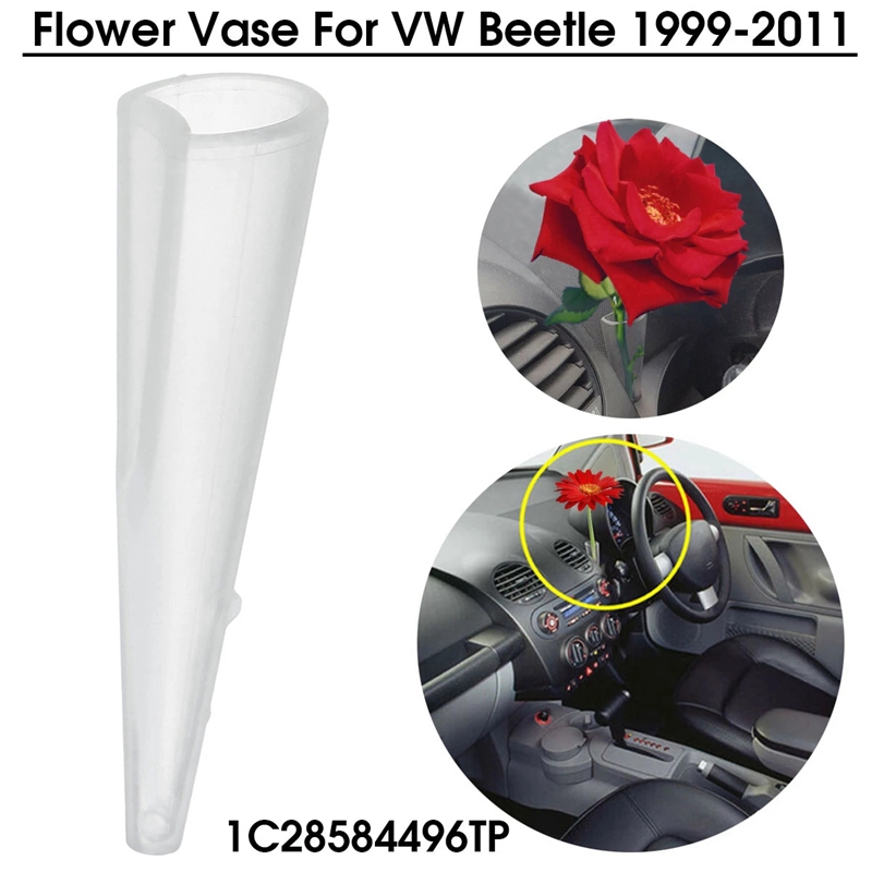 1C28584496TP Car Flower Vase Holder Ornaments Dashboard Decor for- Beetle 1999-2011 1C28584496TP. 
