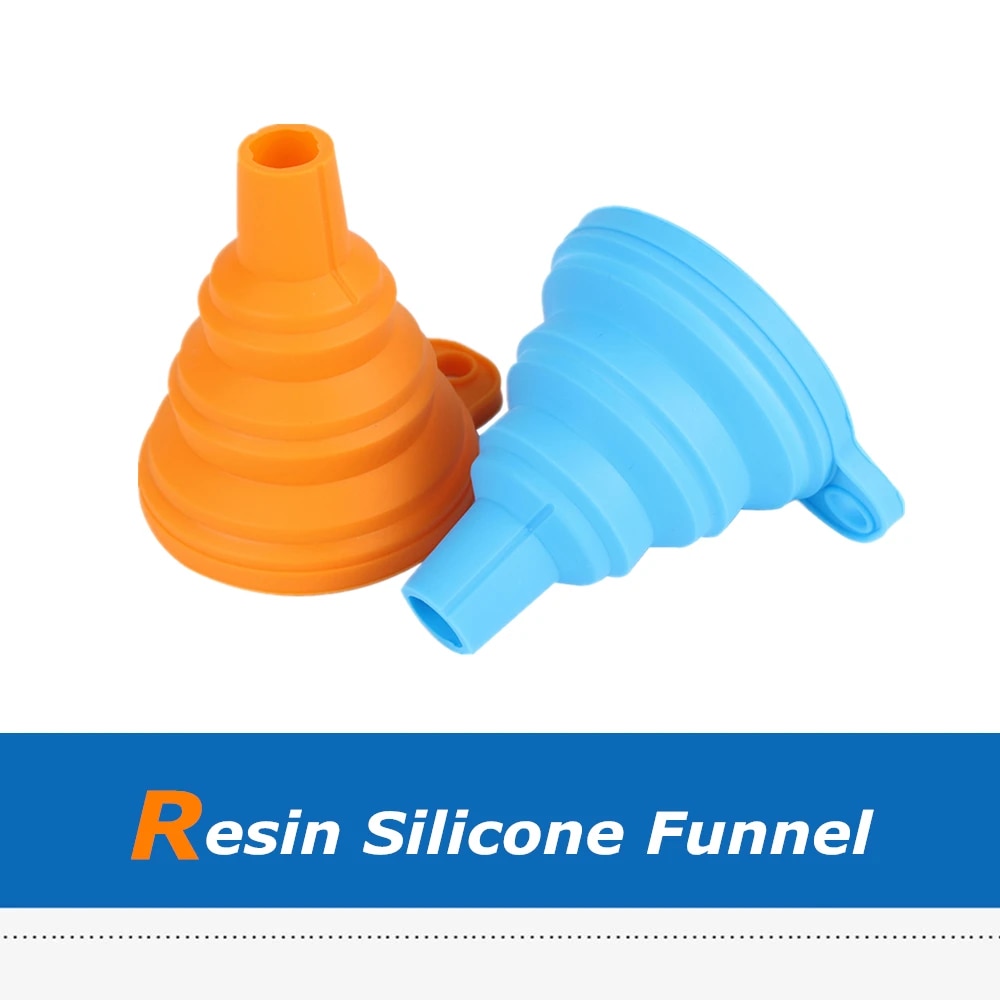 【3C VictoryEagle】2pcs Resin Silicon Funnel Resin Filament for Anycubic Photon D7 DLP SLA UV 3D Printer Parts. 