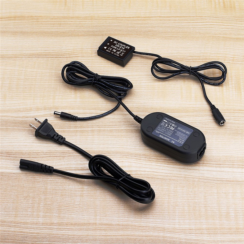 LP-E18 Dummy Battery Coupler Parts Accessories for Canon EOS RP 77D 200D 250D 750D 760D 800D 850D Rebel T6I T6S T7I T8I SL2(US Plug). 