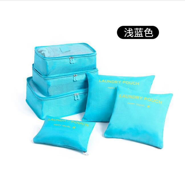Multifunctional travel storage bag 6-piece set Luggage 6-piece set toiletry bag travel waterproof clothing organizer bag