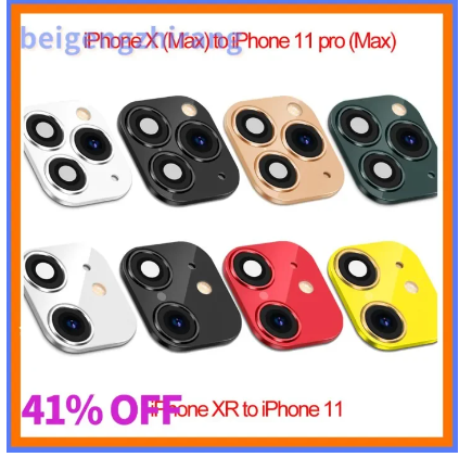 Phone Upgrade Fake Camera Lens Sticker Cover Screen Protector For iPhone XR X Change To iPhone 11 Pro Max
