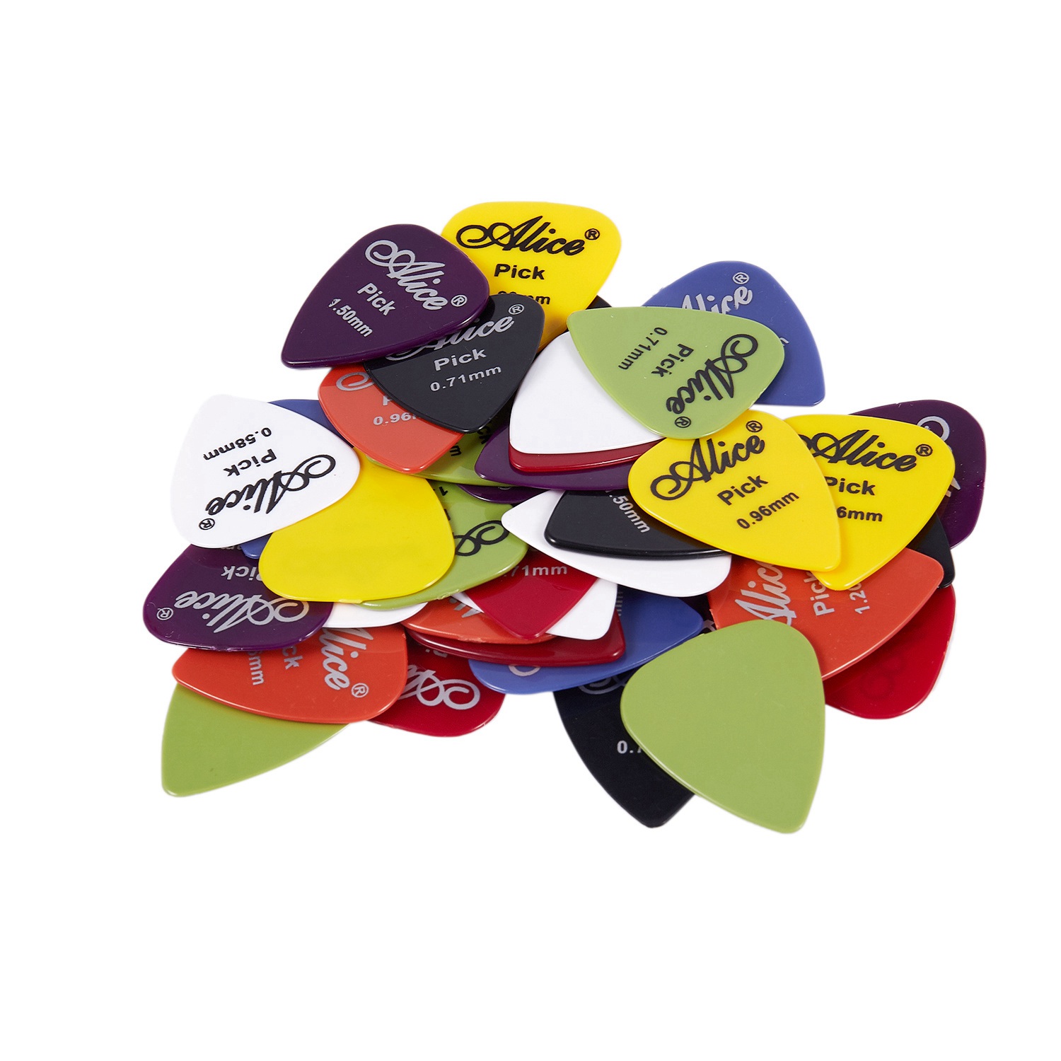 Alice Guitar Pick 1 box case 40 Pieces plectrum mediator mix 0.58-1.5. 