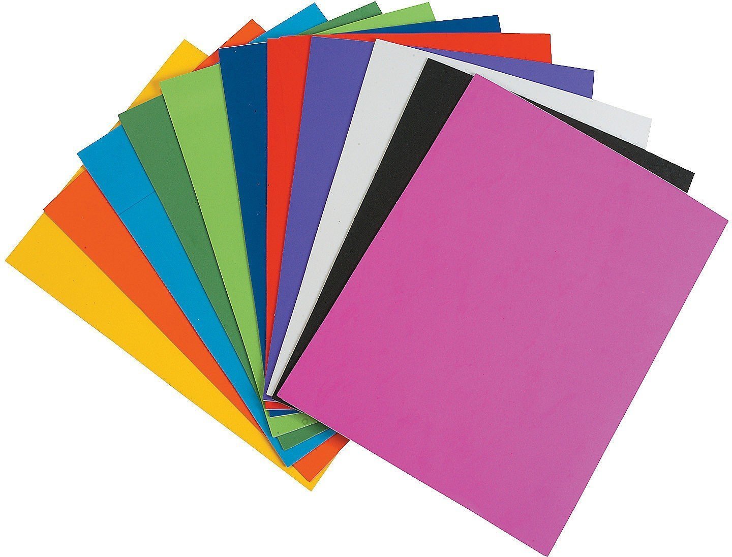 Eva Foam Sheet 5 Different Color A4 Size 2mm Thickness. 