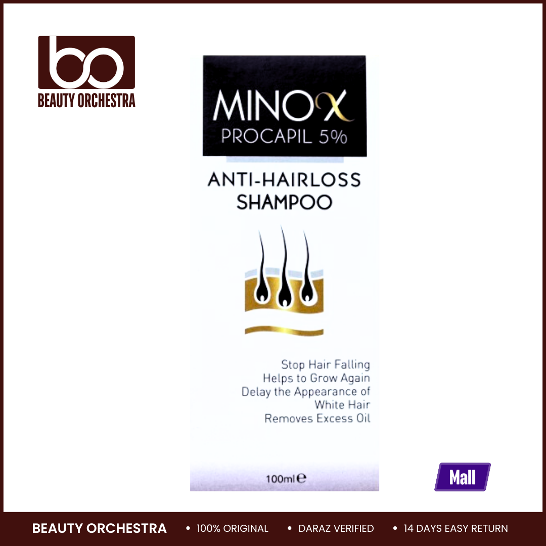 Minox Shampoo 5% DHT Blocking, Anti-Hairloss And Hair Regrowth Shampoo - 100ml