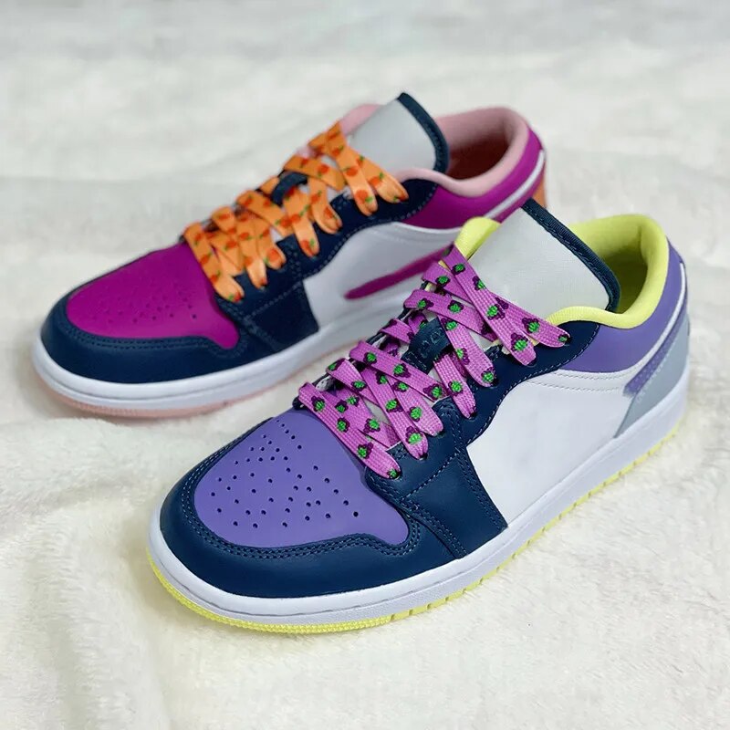 Flat Macaron Cute Printing Shoelaces for Sneakers Pattern Print Fruit Shoelace Strawberry Grape Peach Orange Banana Shoe Laces. 