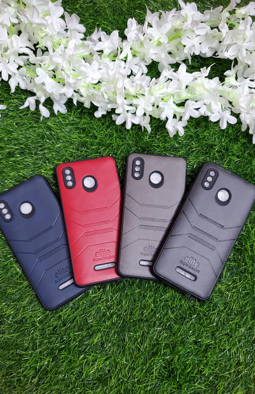 For Walton Primo F10 Leather Textured Back Cover - Phone Back Cover - মোবাইল ফোন - Phone - Camera (Back Case Cover For Smartphone). 