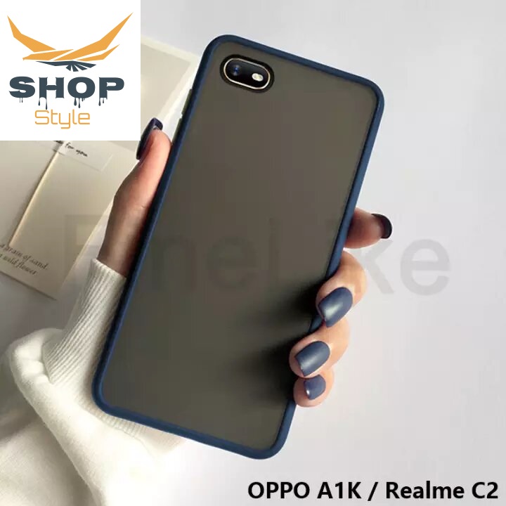 Oppo A1K / Realme C2- ( 100% Premium Quality )360 Full Cover TPU Shockproof Bumper Phone Case Back Cover