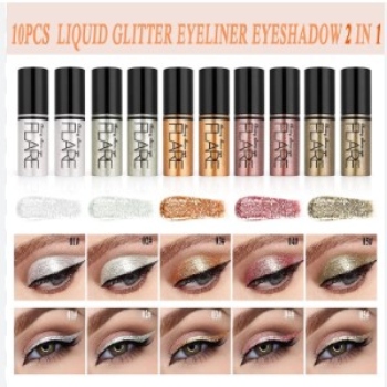 Flare 3 Pcs Glitter Eye-liner Beauty Tools Applicator Face. 