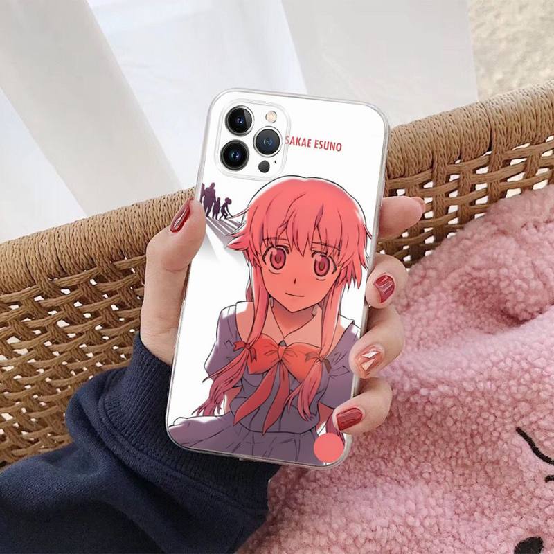 Mirai Nikki Future Diary Gasai Yuno Phone Case For iPhone 8 7 6 6S Plus X SE 2020 XR XS 14 11 12 13 Mini Pro Max Mobile Case. 