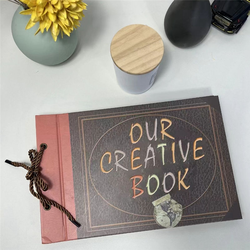 Words Cover Movie Up Travel Scrapbook - Ideal Photo Album for Weddings and Couples Travelling. 