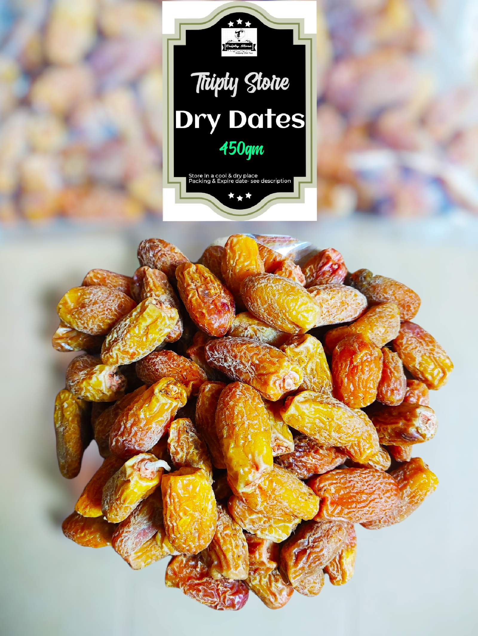 Khurma Khejur/Dry Dates Premium Quality (Yellow)- 450gm