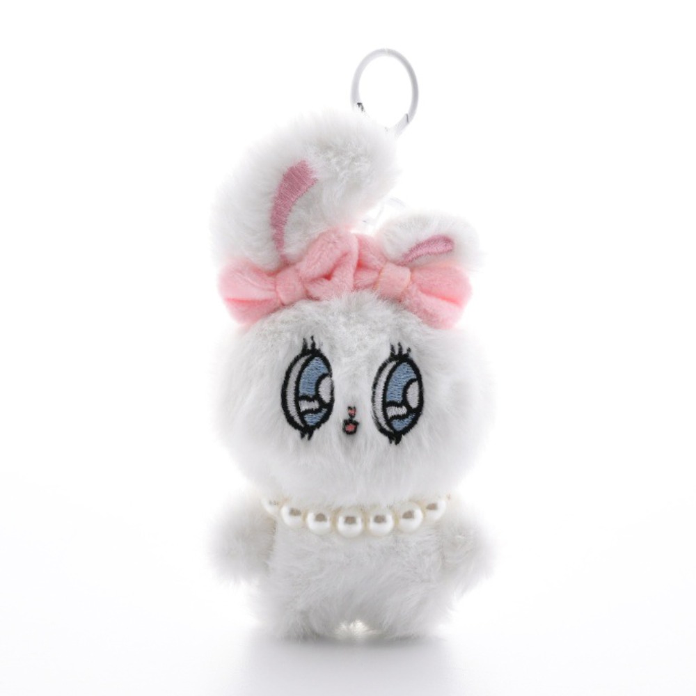 Cute Necklace Plush Esther Bunny Stuffed Doll Fluffy Bow Esther Bunny Card  Cover Wallet Photocard Holder Rabbit Coin Purse Student | Daraz.com.bd