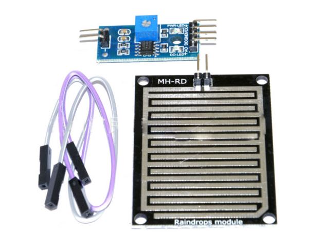 RAIN SENSOR Large Area Rain Sensor DC 3V 5V Weather Raindrops Rainwater Module Rain Sensors With Digital & Analog Output Rain Humidity Detection Sensor Electronics Circuitry & Parts. 