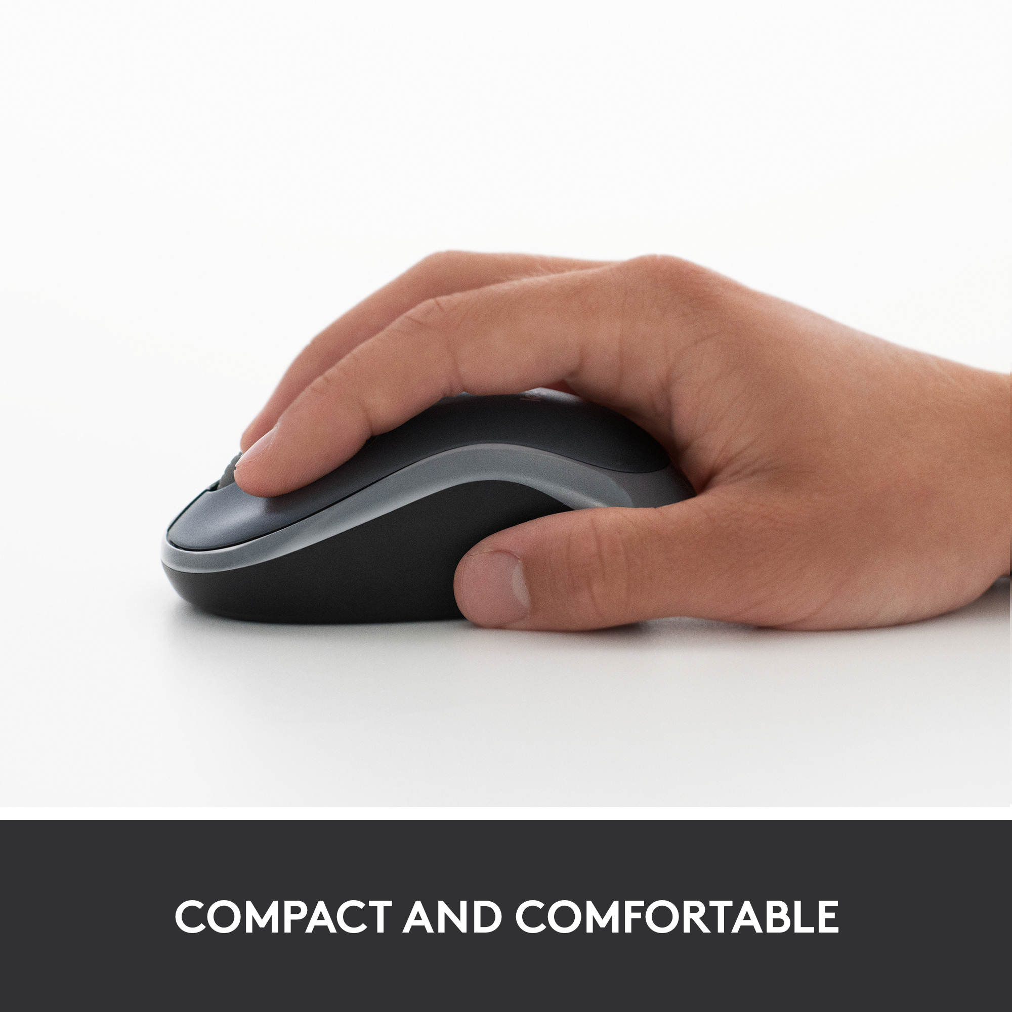 Logitech M185 Wireless Mouse, 2.4GHz with USB Mini Receiver, 12-Month Battery Life, 1000 DPI Optical Tracking, Ambidextrous PC / Mac / Laptop. 