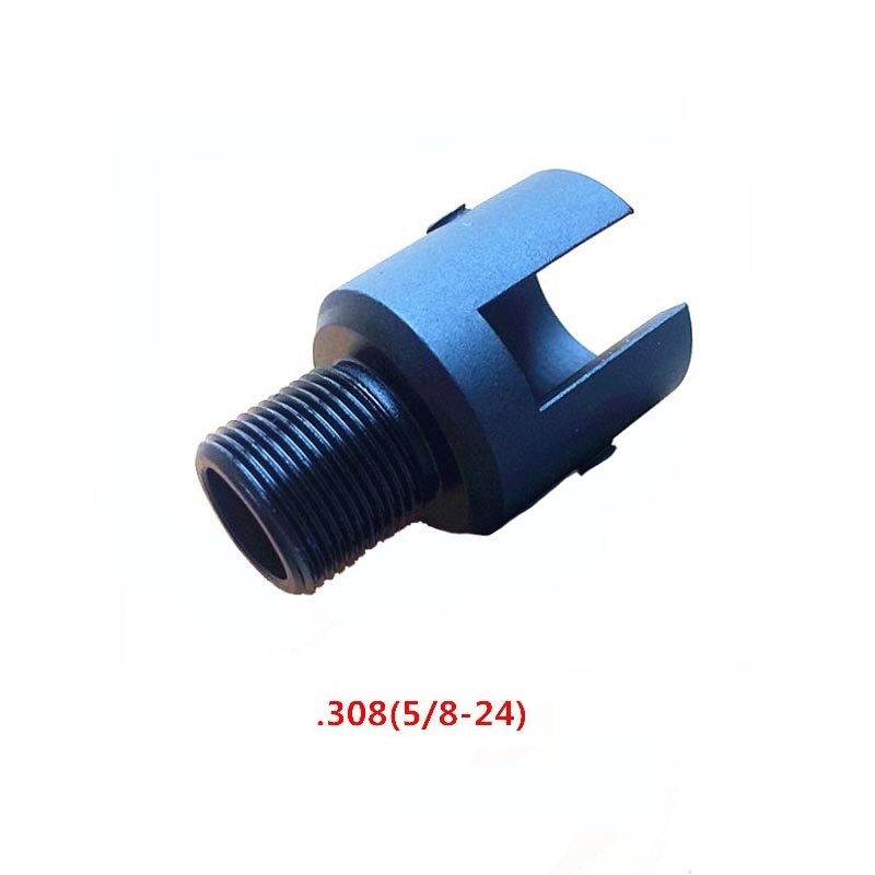 【happy one】Barrel End Threaded Adapter 5/8x24 for Ruger 10/22 thread adaptor CNC Alloy Steel Muzzle Adapter5/8-24 5/8"x24. 