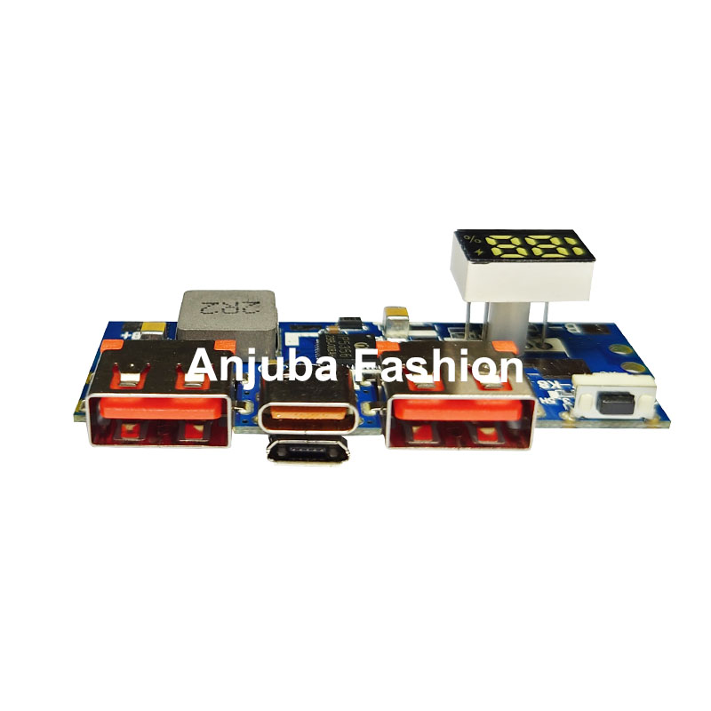 IP5356 22.5W Dual USB Power Bank Module With Digital Display. 