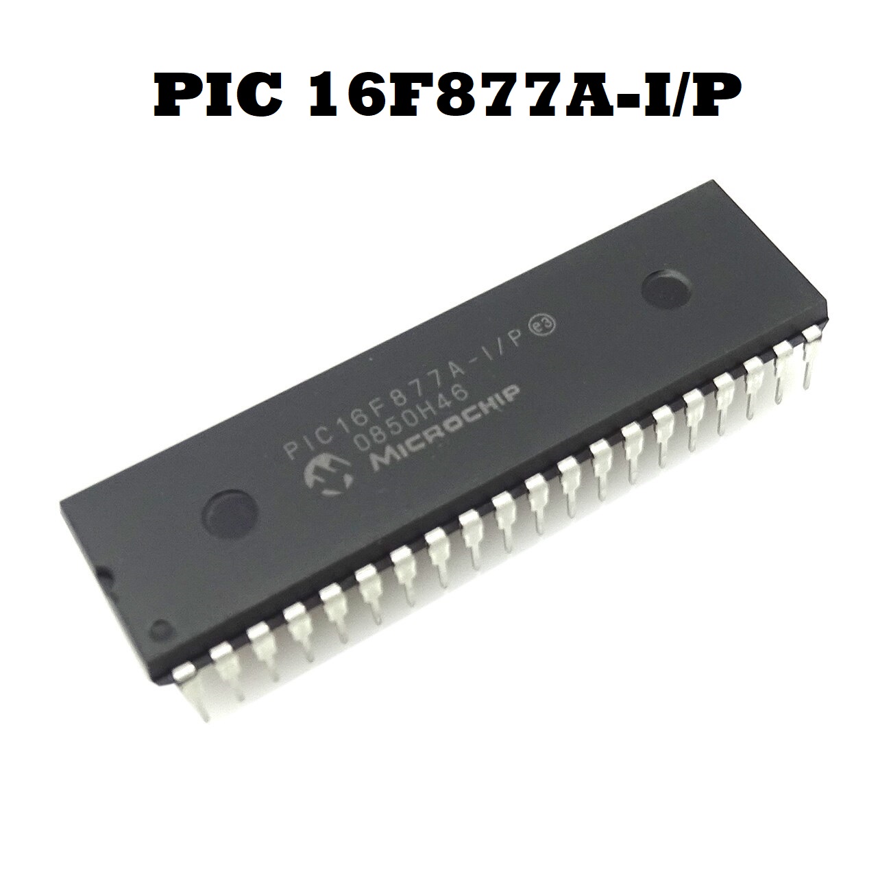 PIC16F877A PIC16F877 PIC-16F877 PIC 16F877 Microcontrollers IC 8-Bit 20MHz 256B EEPROM Microchip MCU DIP-40 40 Pin Dual In Line Package Chip Electrical Circuitry & Parts. 