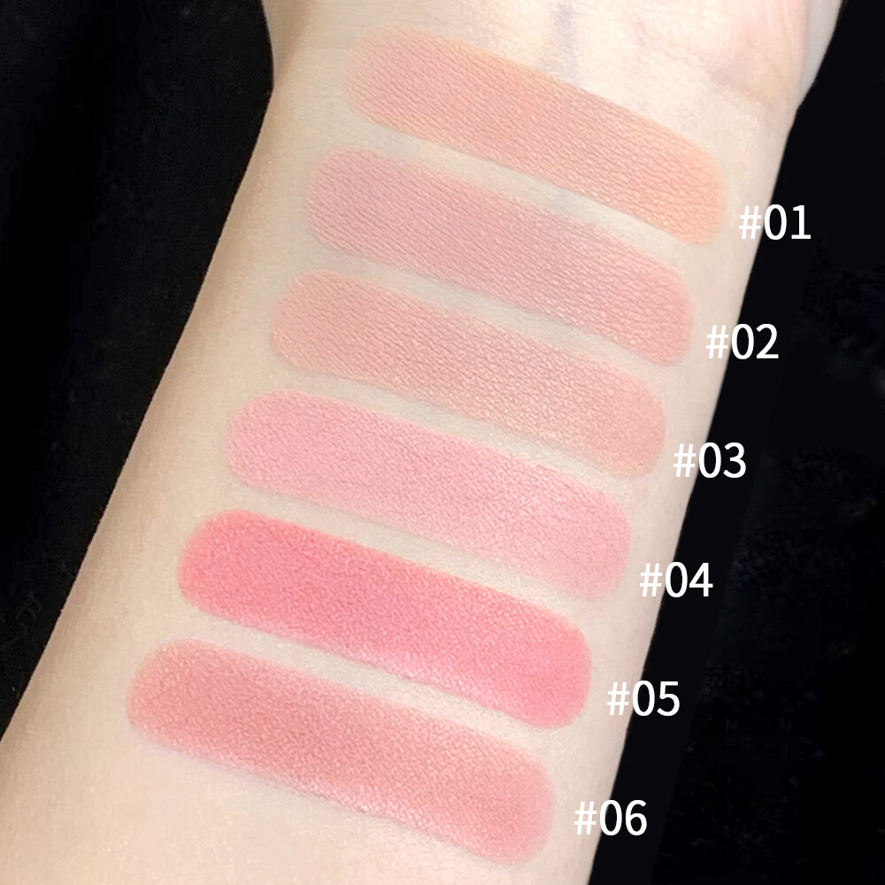 Mochi Poke Cheek Red Mud Natural Matte Soft Mist Monochrome Expanded Color Blush Paste. 