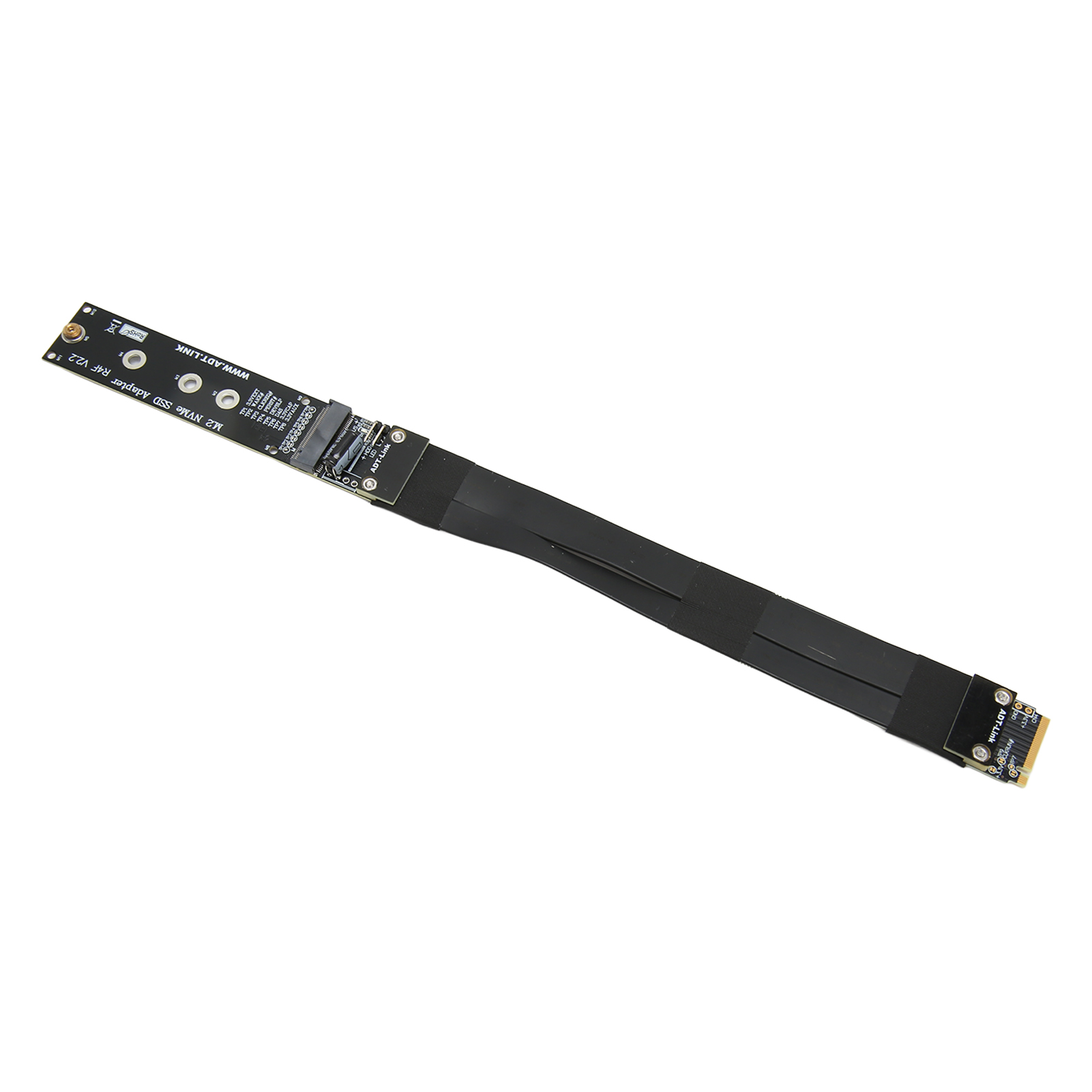 M.2 NVMe SSD Extension Cable PCB R44SF M.2 to PCI E 3.0 X4 32G/bps M Key Extender for Win for Linux 15cm