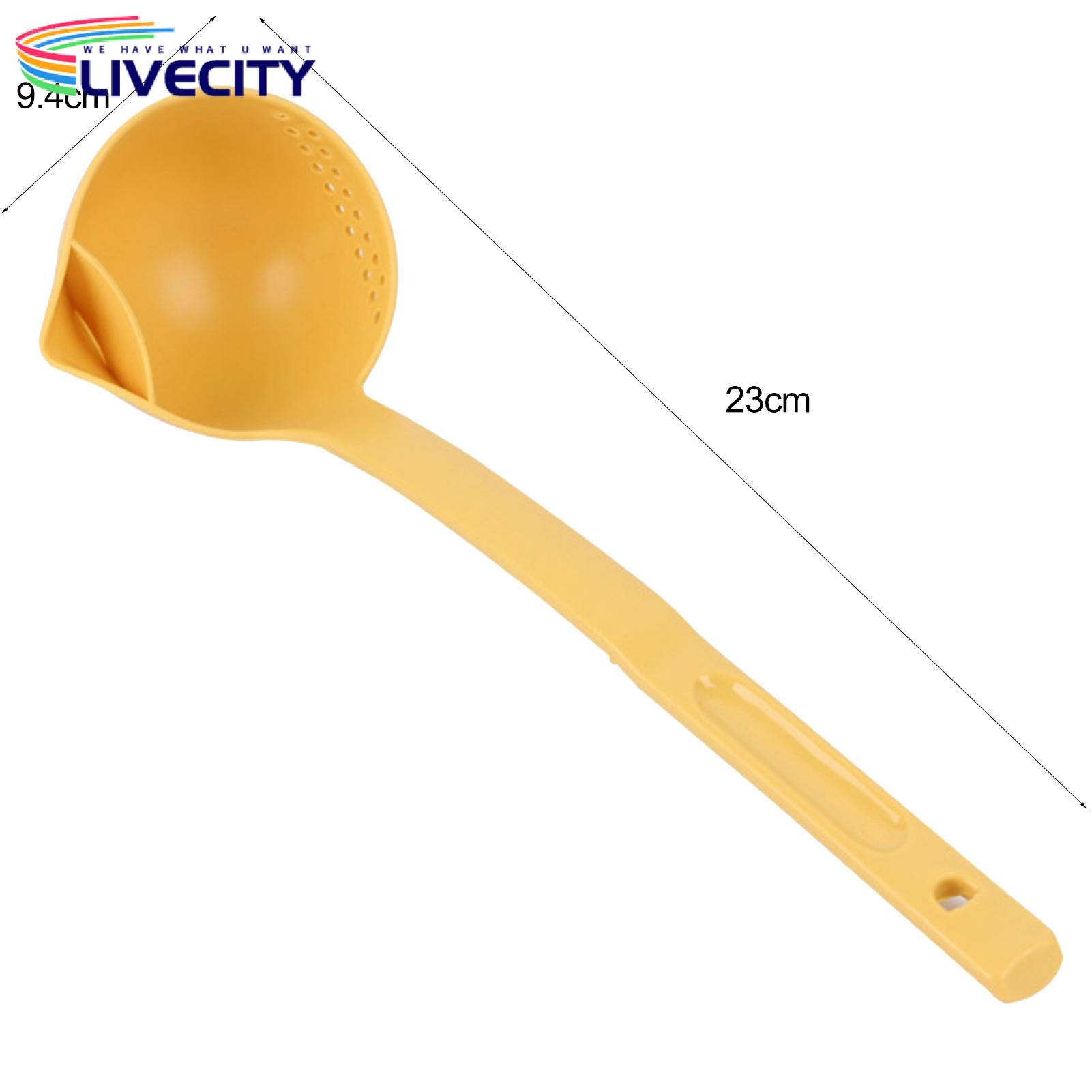 Soup Separation Spoon Efficient Oil-separating Spoon for Safe Easy Cooking Long Handle Food-grade Pp Material Perfect for Hot Pot. 