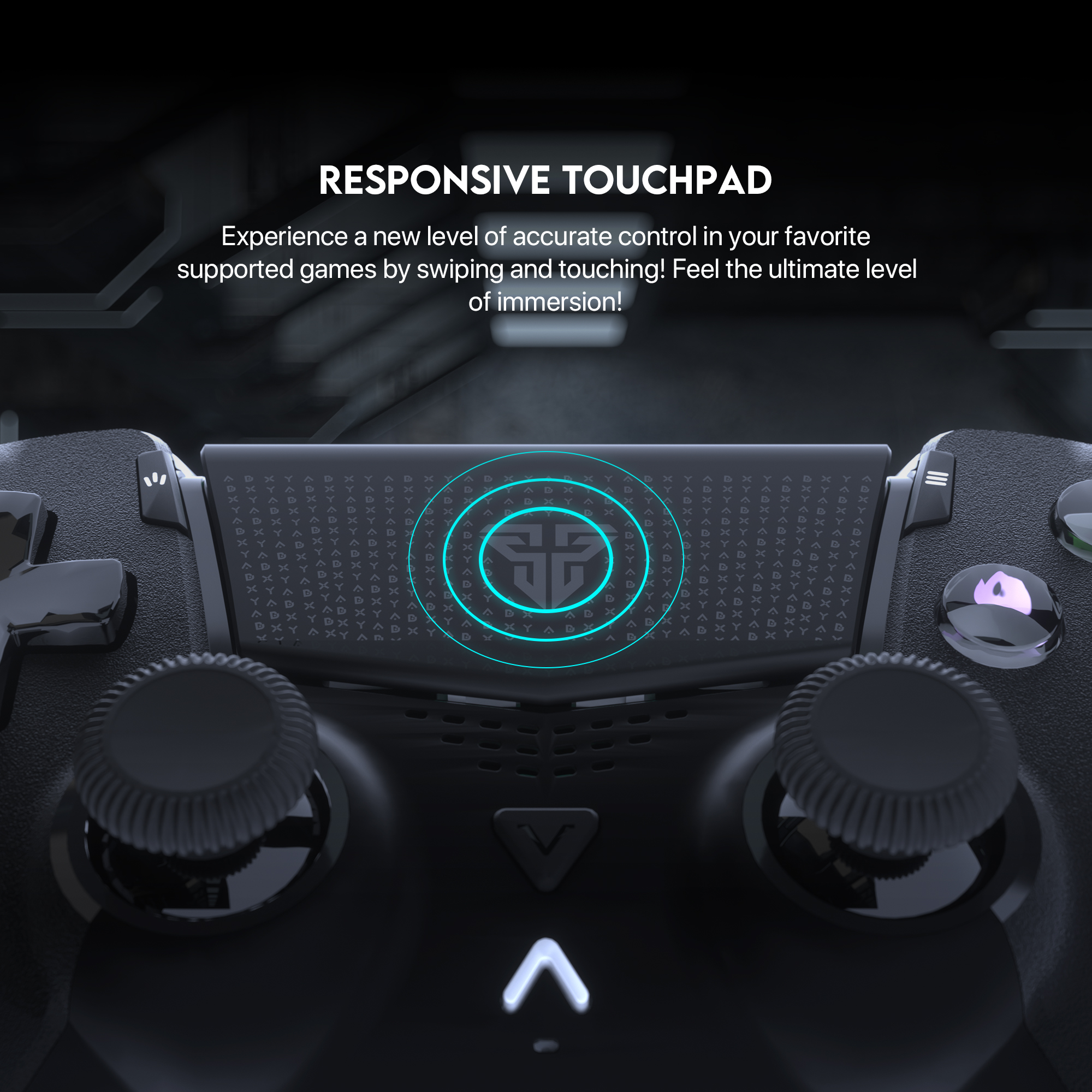 FANTECH WGP14 NOVA Multi-Platform GamePad Anty-Drift Hall Effect Stic Customizable Macro Rear Triggers Motion Sensor Gaming Gamers Controller For PS3, PS4, IOS, Android & Windows 22 buttons.. 