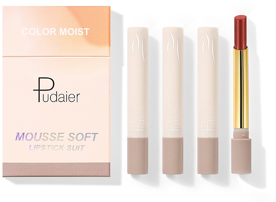 Pudaier matte lipstick set makeup small smoke tube cigarette lipstick Matte batom soft Moisturize not dry maquiagem 60sets/lot DHL